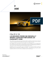 Renault Dossier de Presse Clio RS 16