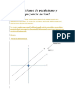 Condiciones de Paralelismo y Perpendicularidad 1