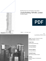 Lloyds Building 1978-86, London: Building Services and System Case Study Richard Rogers