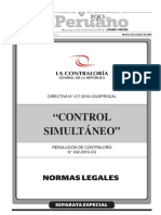 Aprueban Directiva Control Simultáneo