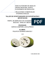 Perfil de Importacion Guanabana