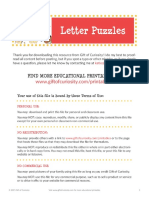 Letter Puzzles