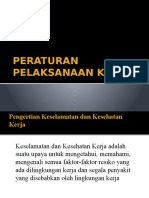 Peraturan Pelaksanaan K3