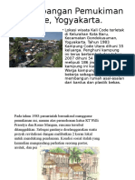 Perkembangan Pemukiman Kali Code, Yogyakarta