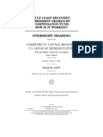 House Hearing, 112TH Congress - Oversight Hearing Titled ''Gulf Coast Recovery: President Obama's BP Compensation Fund: How Is It Working?''