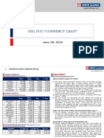 HSL PCG "Currency Daily": June 28, 2016