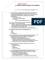 Mock Exam 1 - 25 MCQs