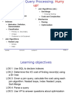 Overview - Explain - Measuring Performance - Disk Architectures - Indexes - Join Algorithms (CTD.)