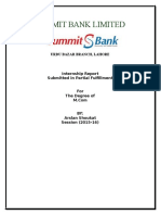 Final Internship Report On Summit Bank