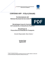 Proyeccion de Demanda de Transporte