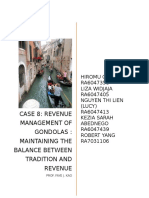 Revenue Management of Gondolas Maintaining The Balance Between Tradition and Revenue