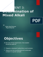 Experiment 3:: Determination of Mixed Alkali