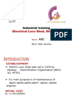 Electrical Loco Shed, Ghaziabad: Industrial Training