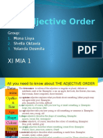 Adjective Order