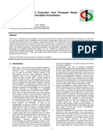 Citric Acid Production From Pineapple Waste Through Solid-State Fermentation