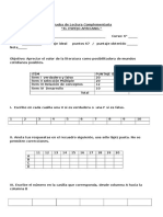 Prueba de Lectura El Espejo Africano 6 Básicos