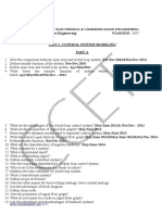 Control System Engineering EC6405 Unit I-Cont Rol Syste M Mod Elin G Part A