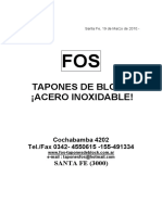 Tapones Catalogo