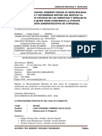 Funcionario de La Municipalidad de San Juan de Lurigancho Derecho Municipal Reynaldo Carrera