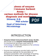 Usefulness of Enzyme Linked Immune Sorbent Assay: Various Methods For Disease Diagnosis and Monitoring