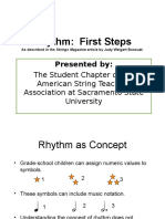 Rhythm First Steps Presentation