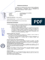 Pistas y Veredas para Proyectos Del Ministerio de Vivienda