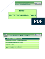 Curso de Gammagrafía y Radiografía Industrial - TEMA 04 - Protección Radiológica PDF