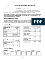 Bridge Scoring, Strategies, and Tactics