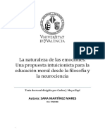 La Naturaleza de Las Emociones. Tesis Doctoral Sara Martinez Mares