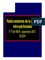 Sémiologie Radio-Anatomie de La Région Rétro-Péritonéale