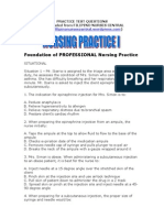 Foundation of PROFESSIONAL Nursing Practice: Practice Test Questions Downloaded From FILIPINO NURSES CENTRAL