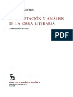 Kayser, Wolfgan - Interpretacion y Analisis de La Obra Literaria PDF