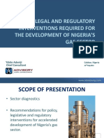 2014.05.22. Interventions Required For The Development of The Gas Sector in Nigeria