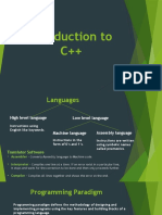 Introduction To C++