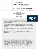 Robin Darnell, United States of America v. Nance's Creek Farms, Etc., Richard Garza and Gerald Willis, 903 F.2d 1404, 11th Cir. (1990)