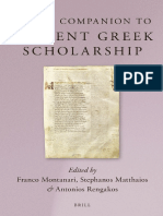 MONTANARI+R+Brll's Companion To Ancient Greek Scholarship. 1 & 2 (2015)