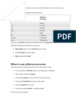 When To Use Reflexive Pronouns