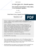 Royster Drive-In Theatres, Inc. v. American Broadcasting-Paramount Theatres, Inc., 268 F.2d 246, 2d Cir. (1959)