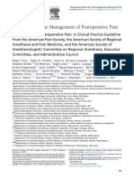 Guidelines On The Management of Pstoperative Pain 2016