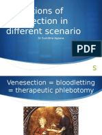 Indications of Venesection in Different Scenario: DR Sumithra Appava