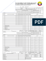 Planilla de Juego Microfutbol