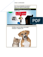 Activité D'expression Orale (La Comparaison)