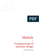 Fundamentals of Machine Design