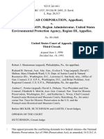 Boarhead Corporation, Appellant, v. Edwin B. ERICKSON, Region Administrator, United States Environmental Protection Agency, Region III, Appellee