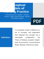 Conceptual Models of Nursing Practice