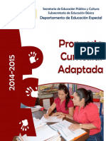 Propuesta Curricular Adaptada