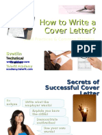 How To Write A Cover Letter