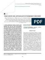 Clinical Review: Target-Specific Oral Anticoagulants in The Emergency Department