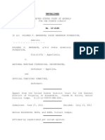 Dolores Anderson v. National Heritage Foundation, 4th Cir. (2011)