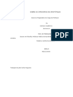 Trendelenburg - Sobre As Categorias de Aristoteles